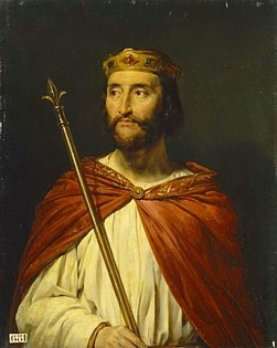 Karel III de Eenvoudige. Schilderij (1838): Georges Rouget (1783-1869. Bron: Collectie Palace of Versailles. Licentie: Public Domain.